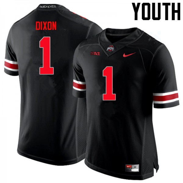 Ohio State Buckeyes #1 Johnnie Dixon Youth Embroidery Jersey Black